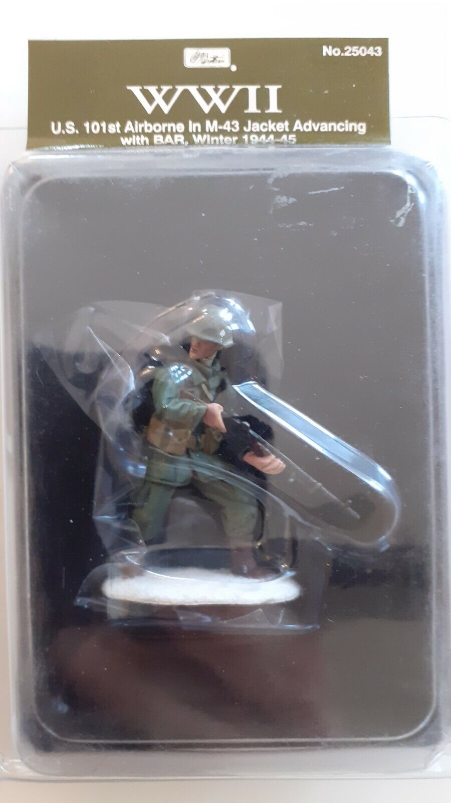 Britains 25043 ww2 us 101st airborne paratroopers 1:32 winter metal boxed b6