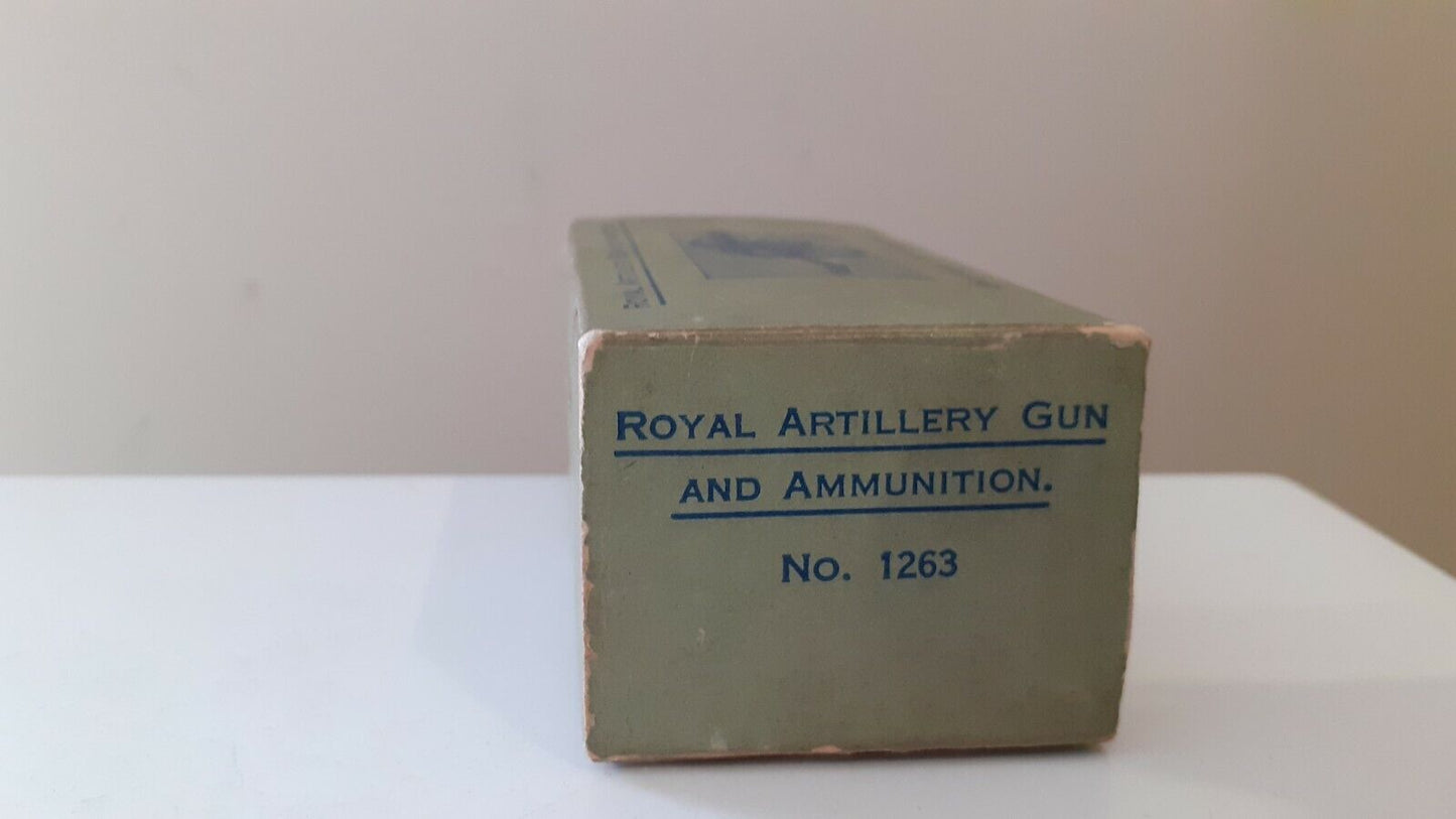 Britains 1263 royal artillery gun leaflet Sutherland road e17