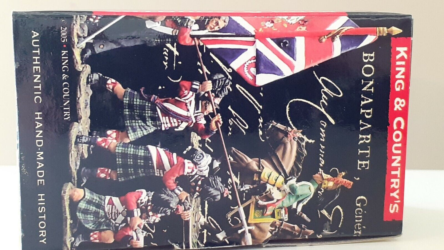 King and country Waterloo black watch 42nd Highland boxed 1:30 na36 bb3