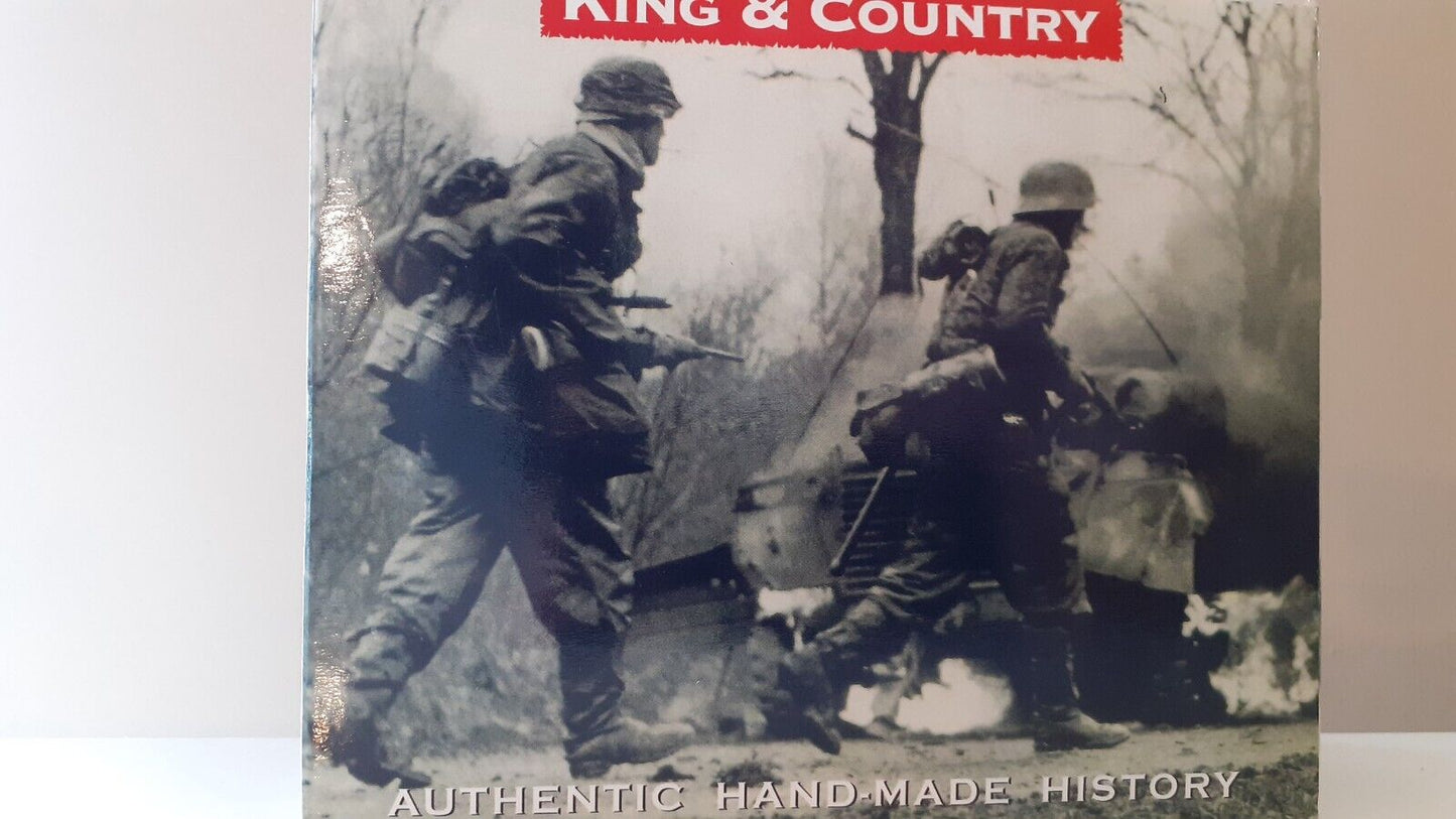 King and country ww2 german fallschirmjager paras mortar box 1:30 fj02-07
