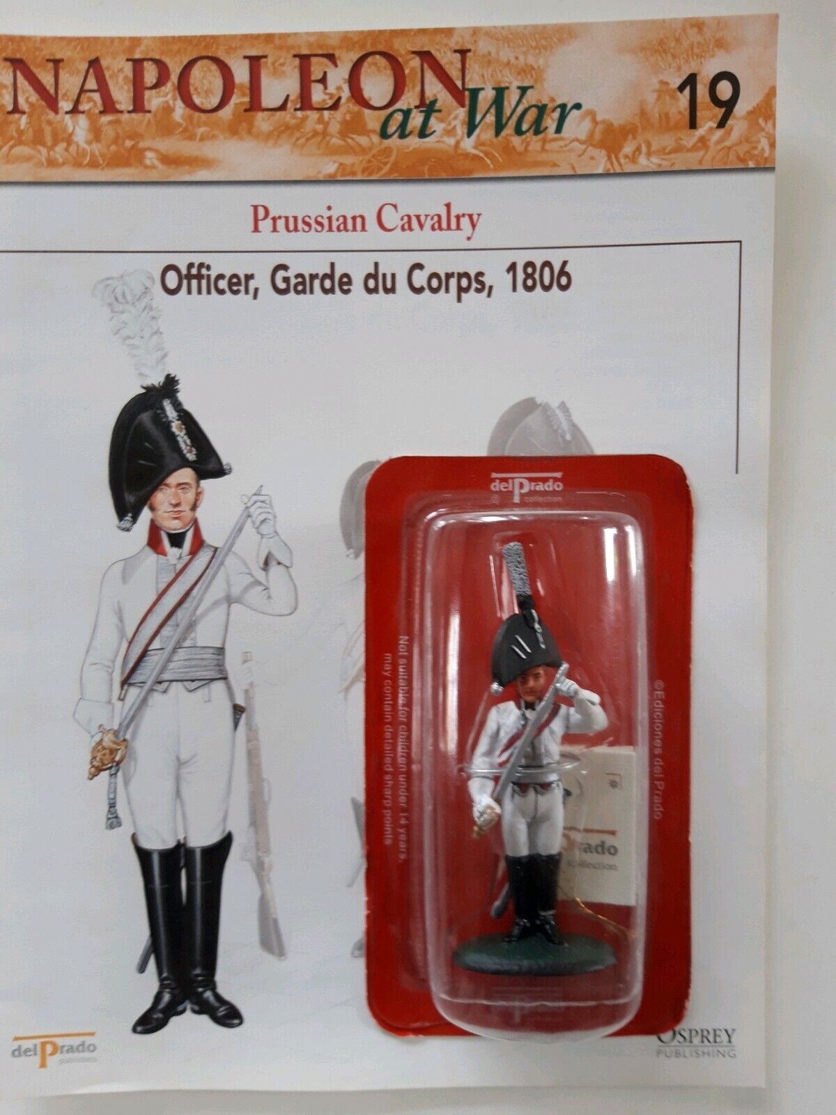 Del prado napoleon at war 19 waterloo 1:30 Prussian cavalry mib book