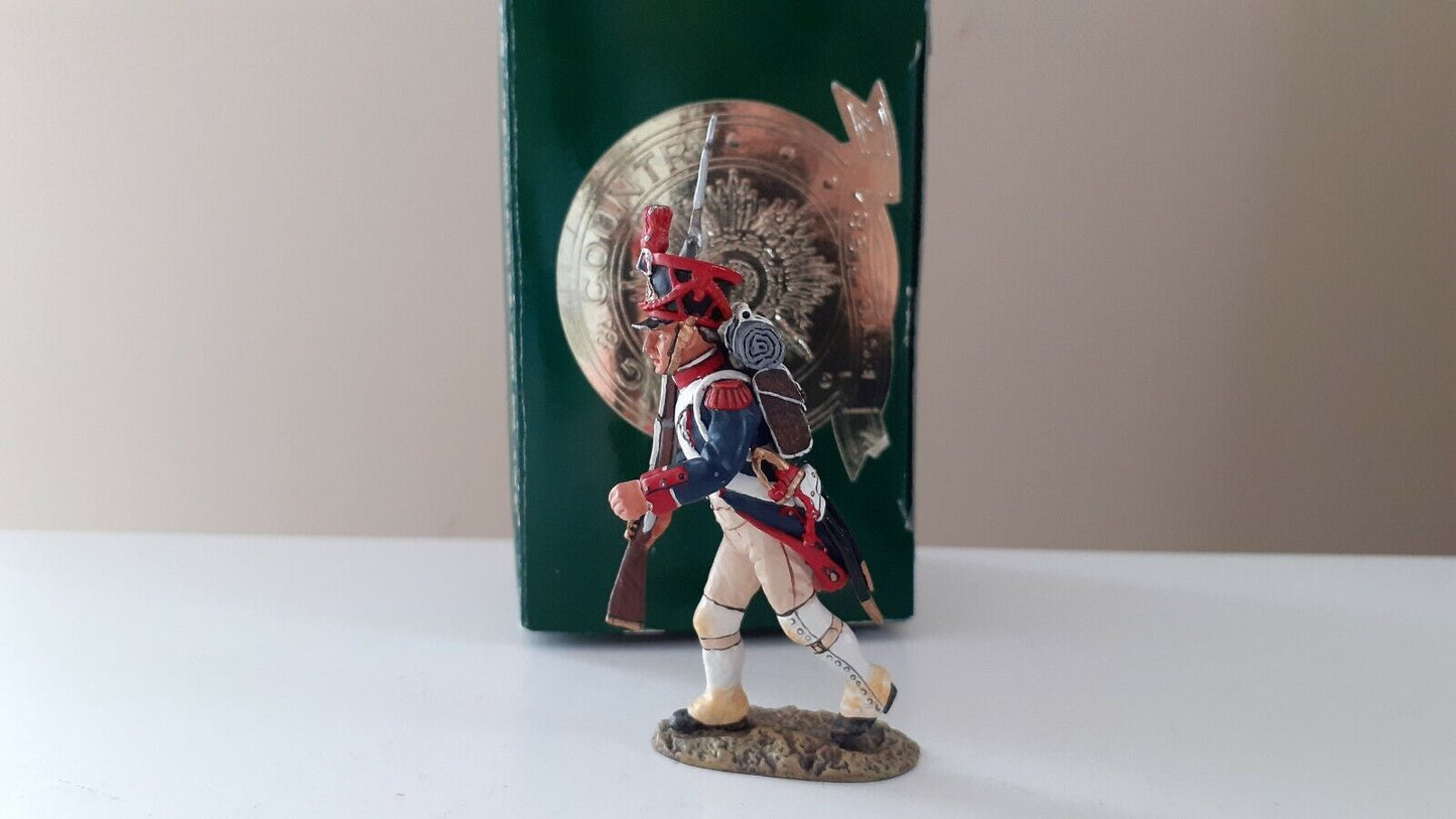 King and country Waterloo Napoleonic French guards infantry boxed 1:30 na14