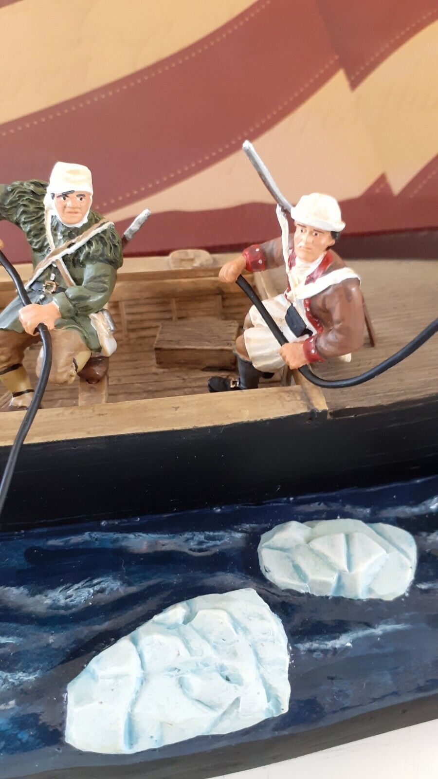 Britains 17229 awi Washington crossing Delaware long boat 1:32