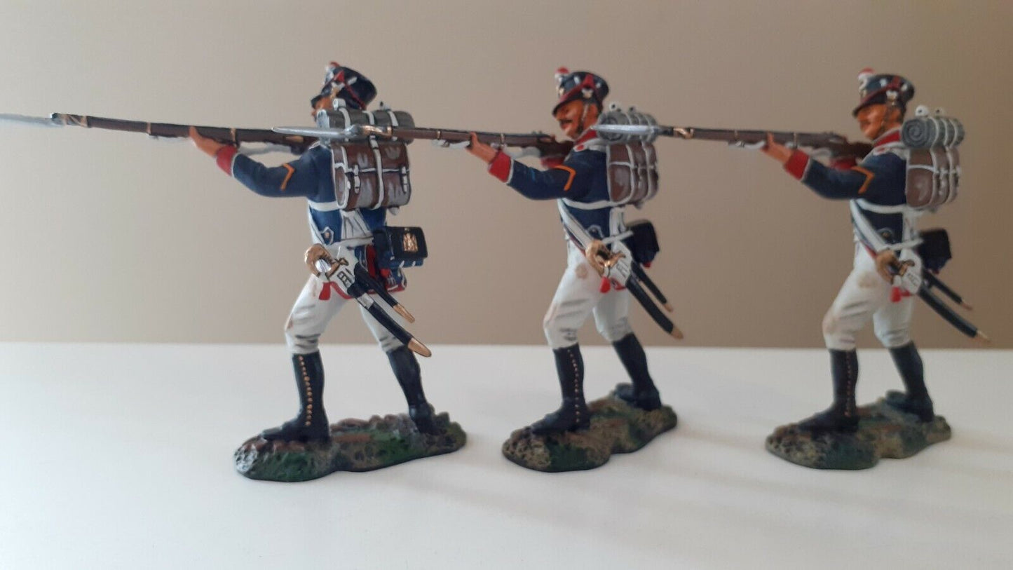 Patriot models Waterloo Napoleonic French young guard 6 figs no box 1:30 set 2