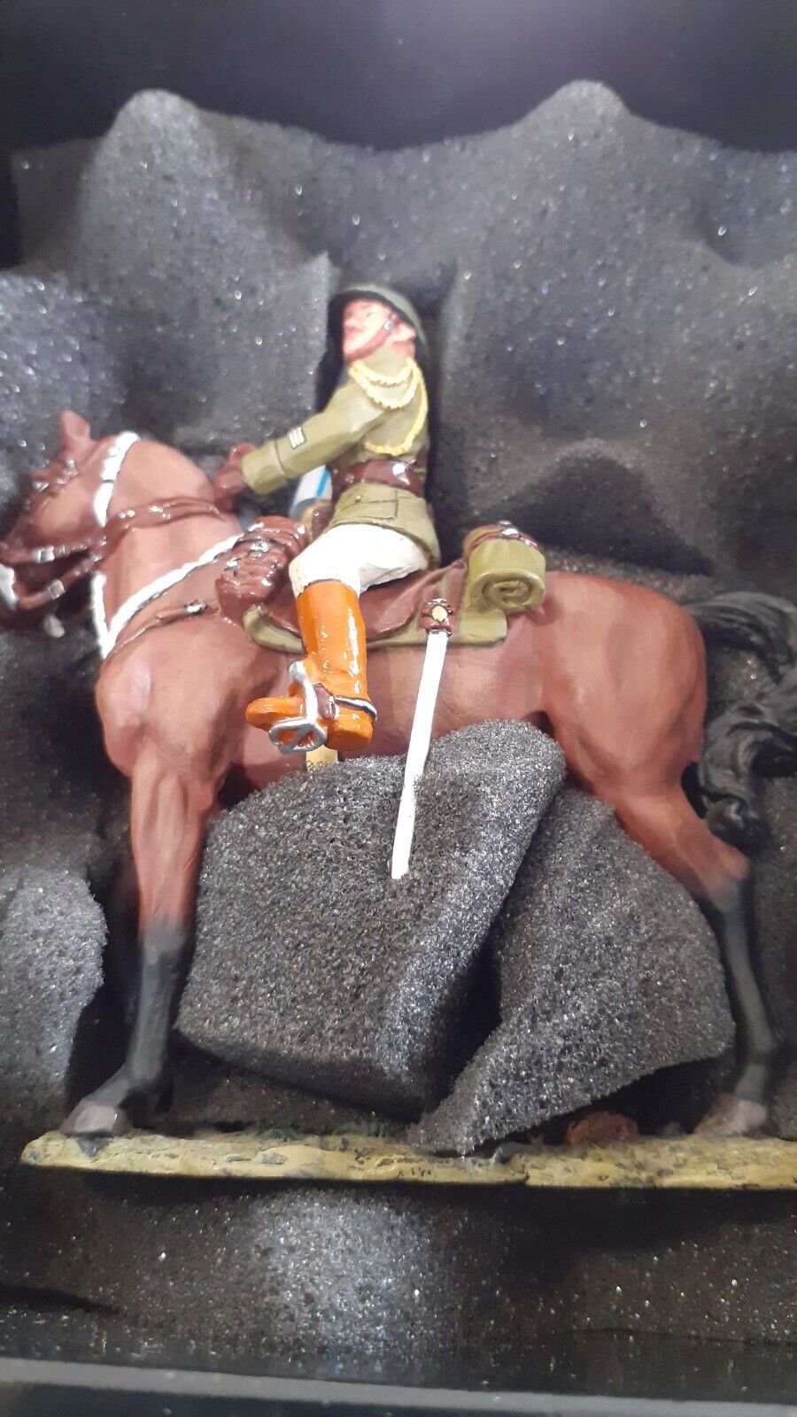 King and country ww1 ww2 french cavalry officer boxed 1:30 fob13 s3