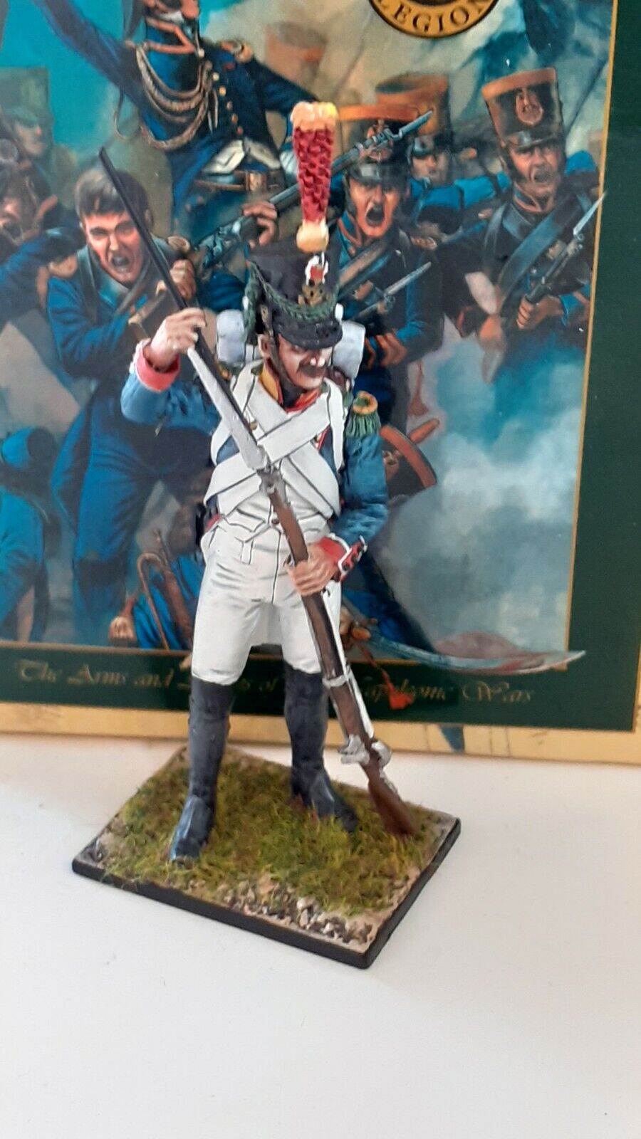 First legion waterloo Napoleonic hougoumont french voltigeur boxed nap0341