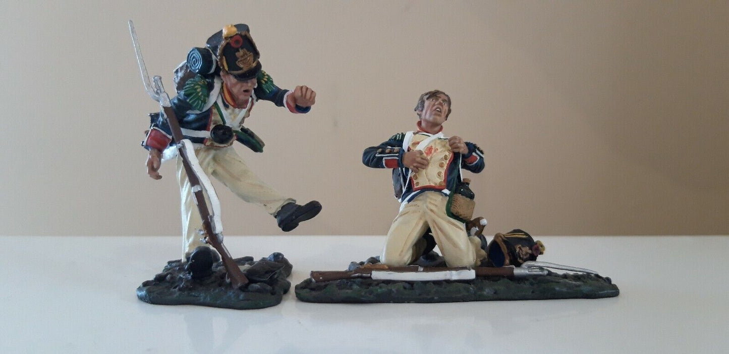 Collectors showcase french guards Waterloo hougoumont Napoleonic cs00373