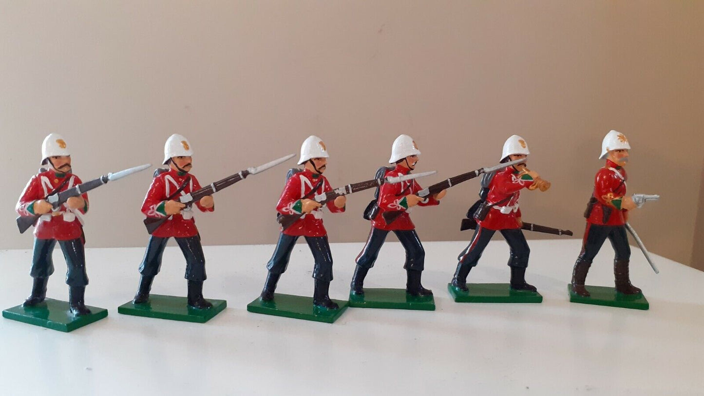 early trophy miniatures 1991 zulu war 24th foot zs10a 1:32 metal boxed