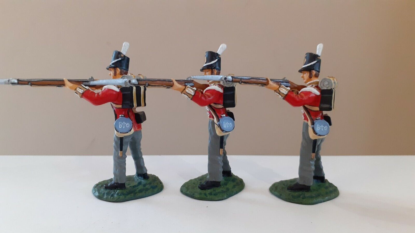 Frontline figures Napoleonic waterloo 3 figs british guards no box 1:32 wrdbX7