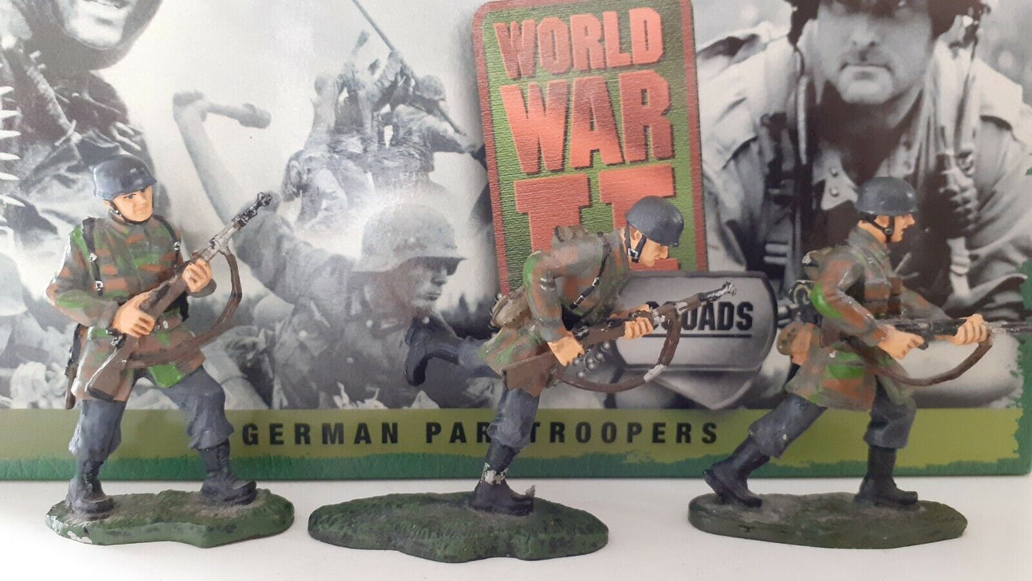 Britains 17458 ww2 d-day German paratroopers fallschirmjaeger boxed 2003