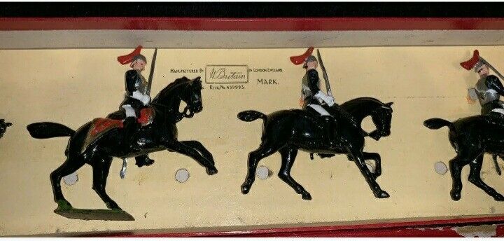 Britains set no.2 royal horse guards roan household cavalry 1950s 1:32 metal