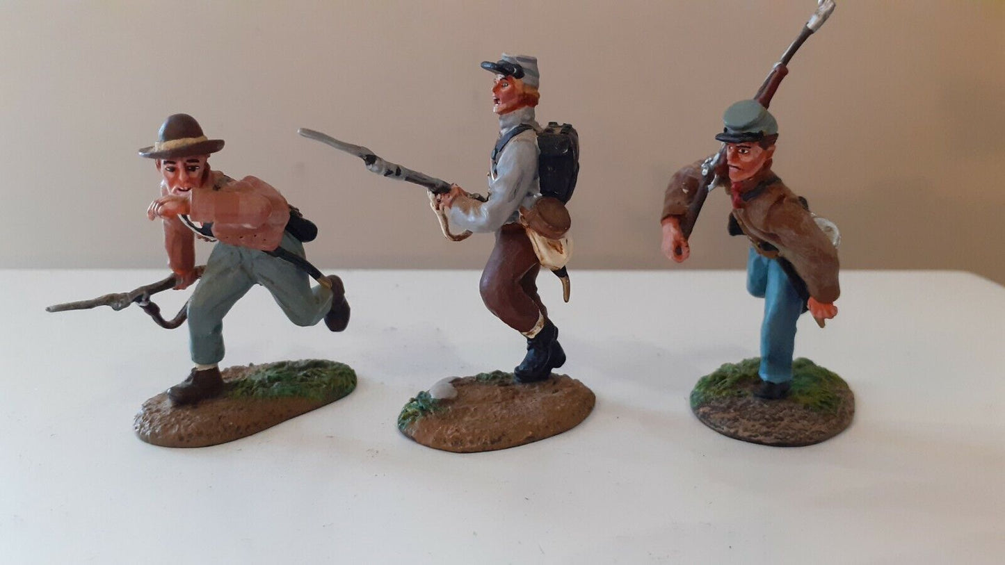conte 57101 confederate charging acw metal boxed infantry 1:32