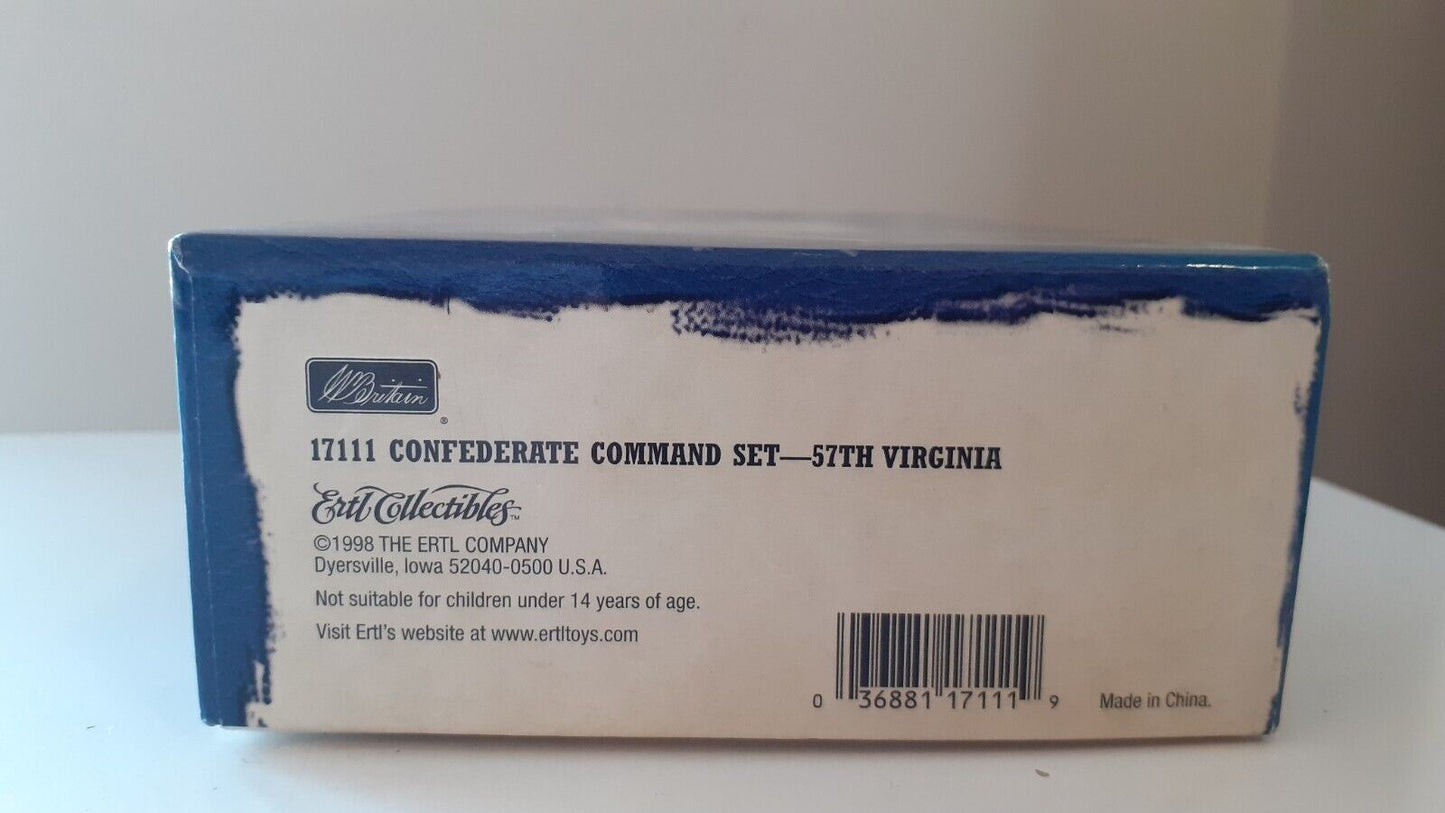 Britains 17111 acw confederate command set 57th Virginia 1:32 boxed