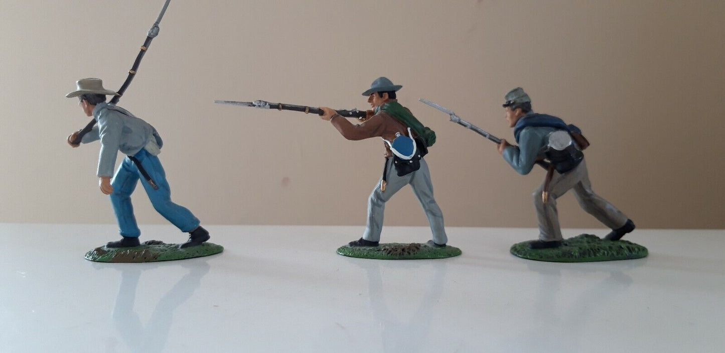 Britains 17104 acw confederate infantry clear the way boxed 1:32