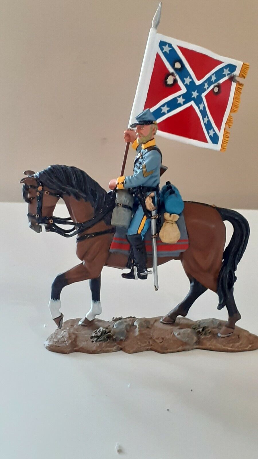 King and country 2007 acw confederate bearer boxed 1:30 cw04 s754