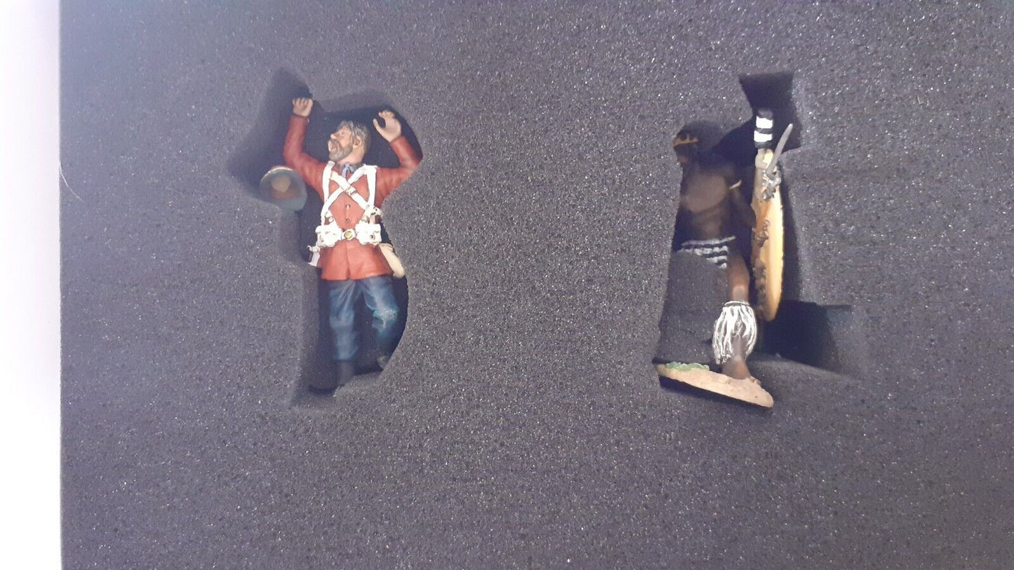 Britains 20151 Zulu wars 24th foot 1:32 metal search for ammo limited boxed s157