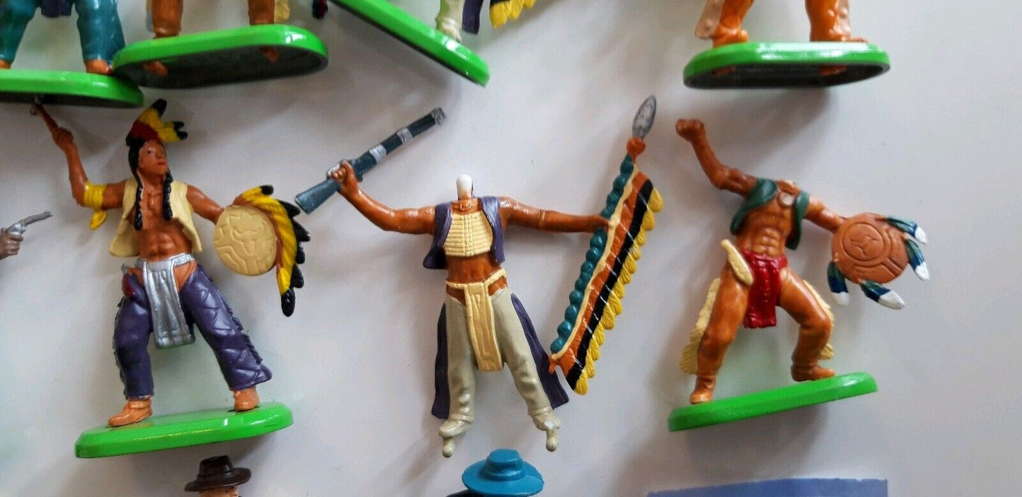 Britains deetail acw wild west 7th cowboys indians 1970s 1:32 b1