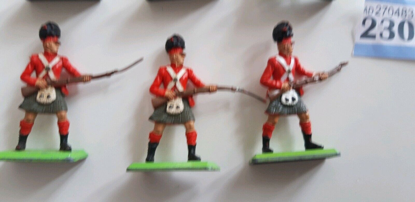 Britains deetail waterloo british highlanders infantry 1970s 1:32