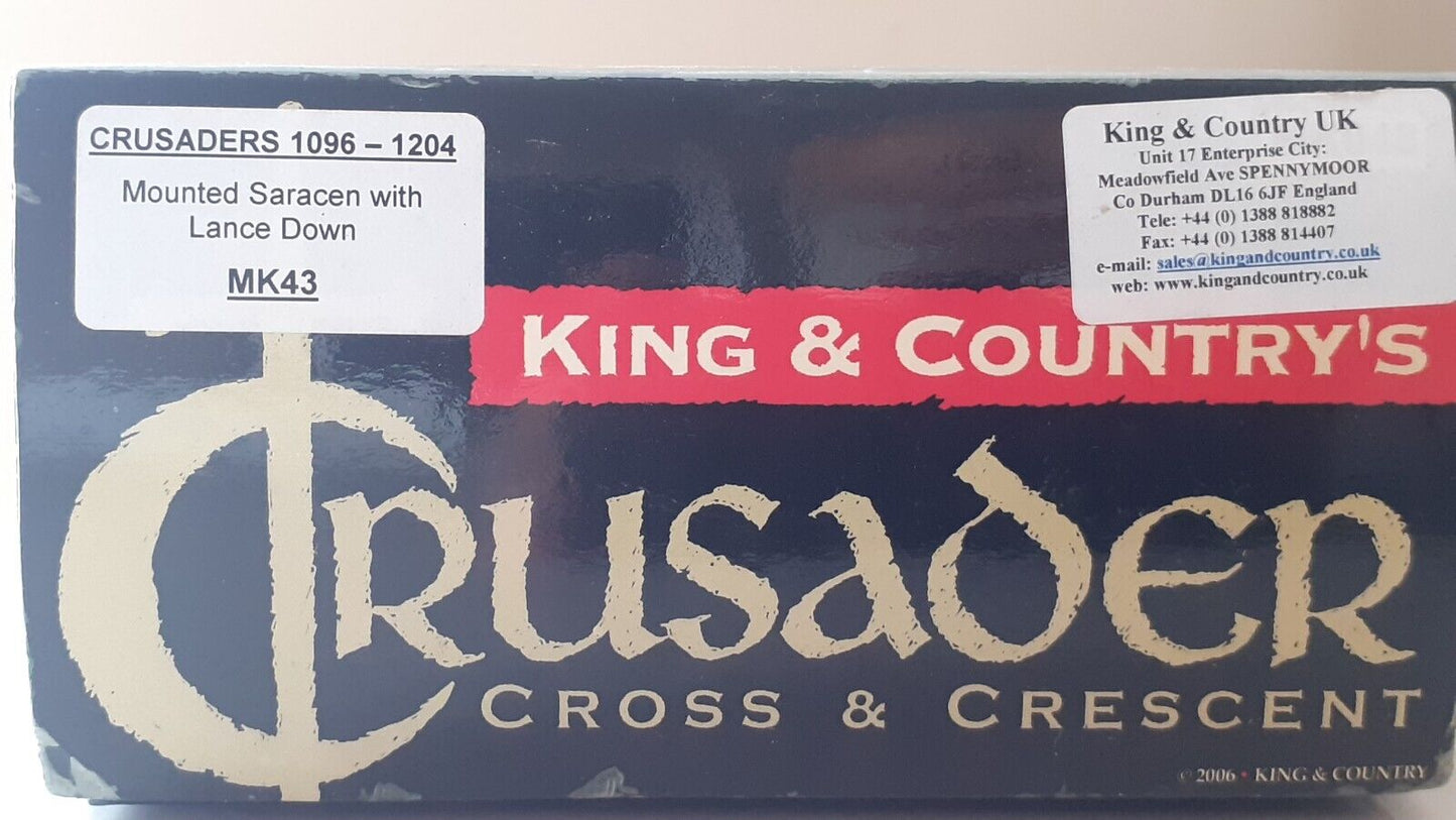 king and country mk043 mk43 crusader mounted saracen knight 1:30 2007 boxed