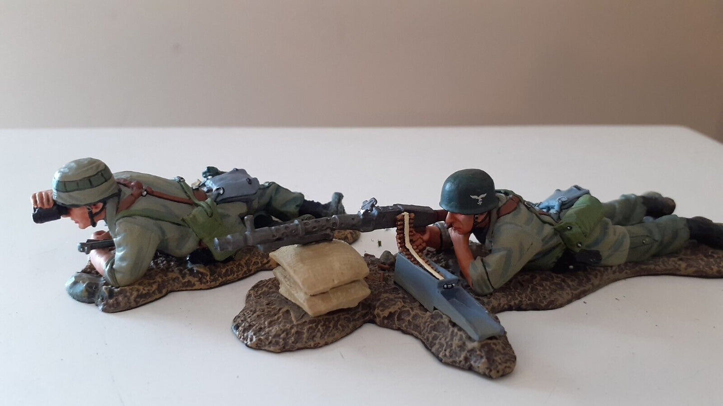 King and country ww2 german fallschirmjager paras mg34 box 1:30 fj01-07