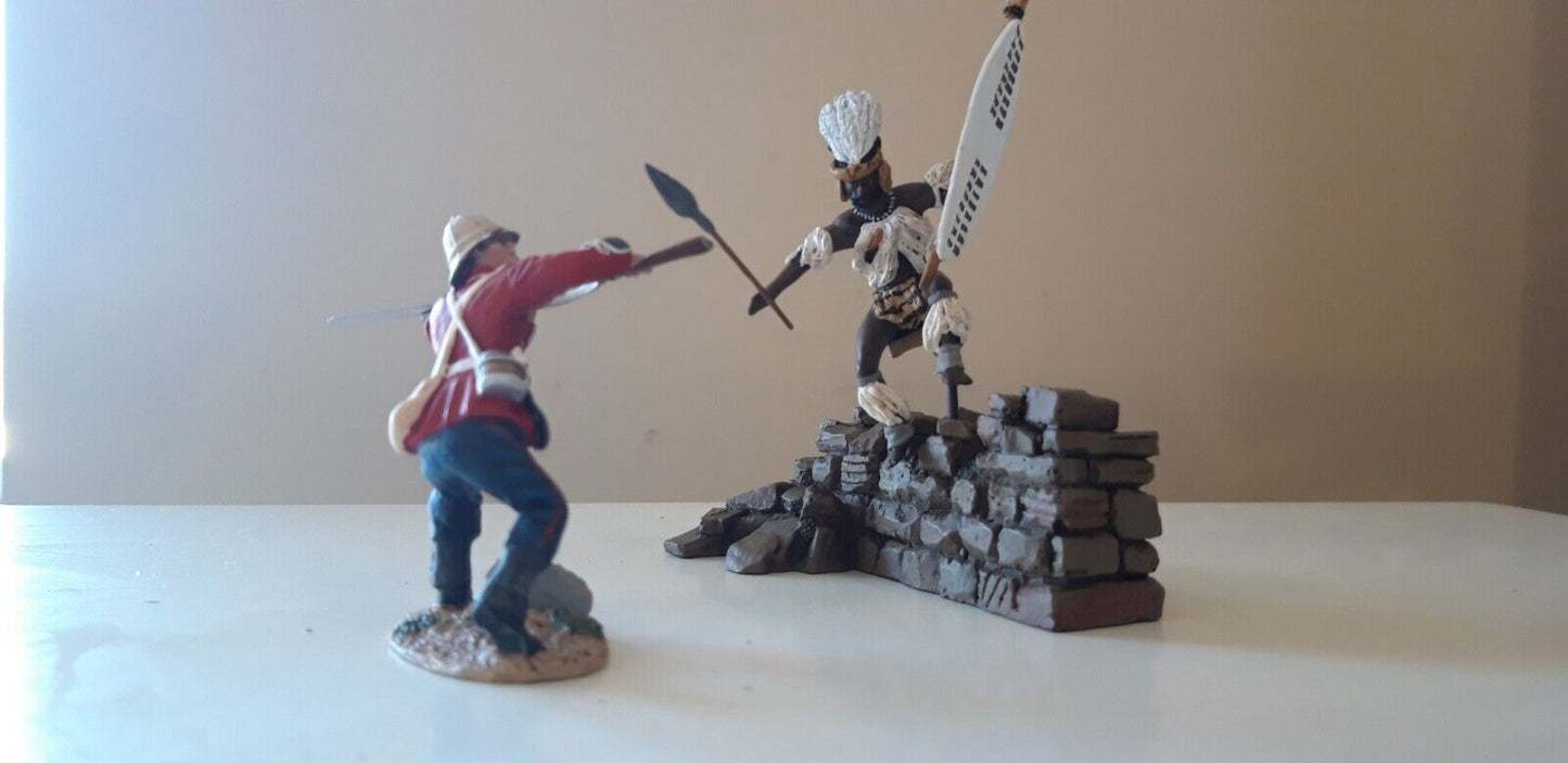 Britains 20115 Zulu wars 24th foot 1:32 metal fight for kraal limited boxed s3b