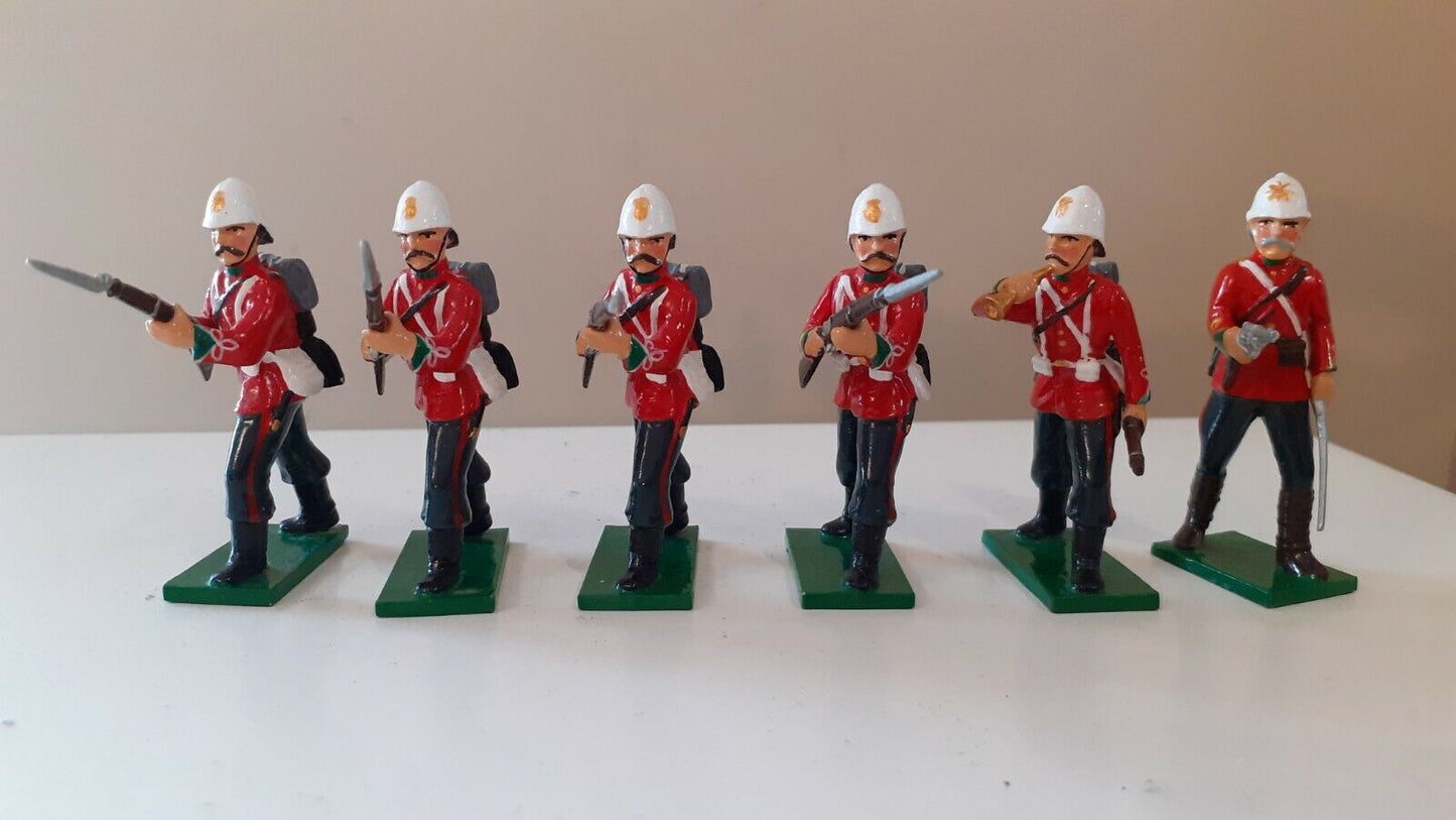 early trophy miniatures 1991 zulu war 24th foot zs10a 1:32 metal boxed