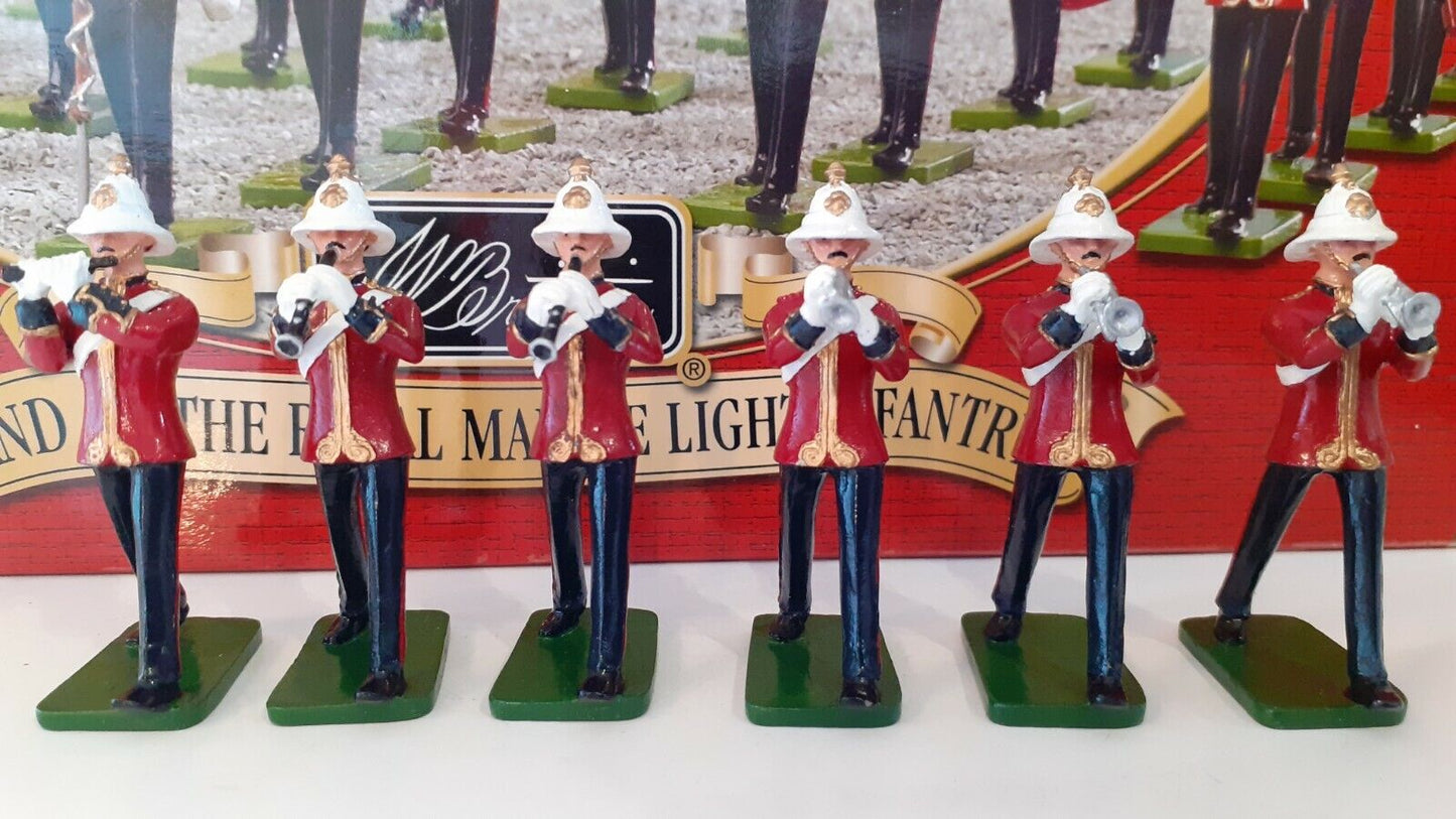 Britains royal marines light infantry band 2002 40293 large set boxed