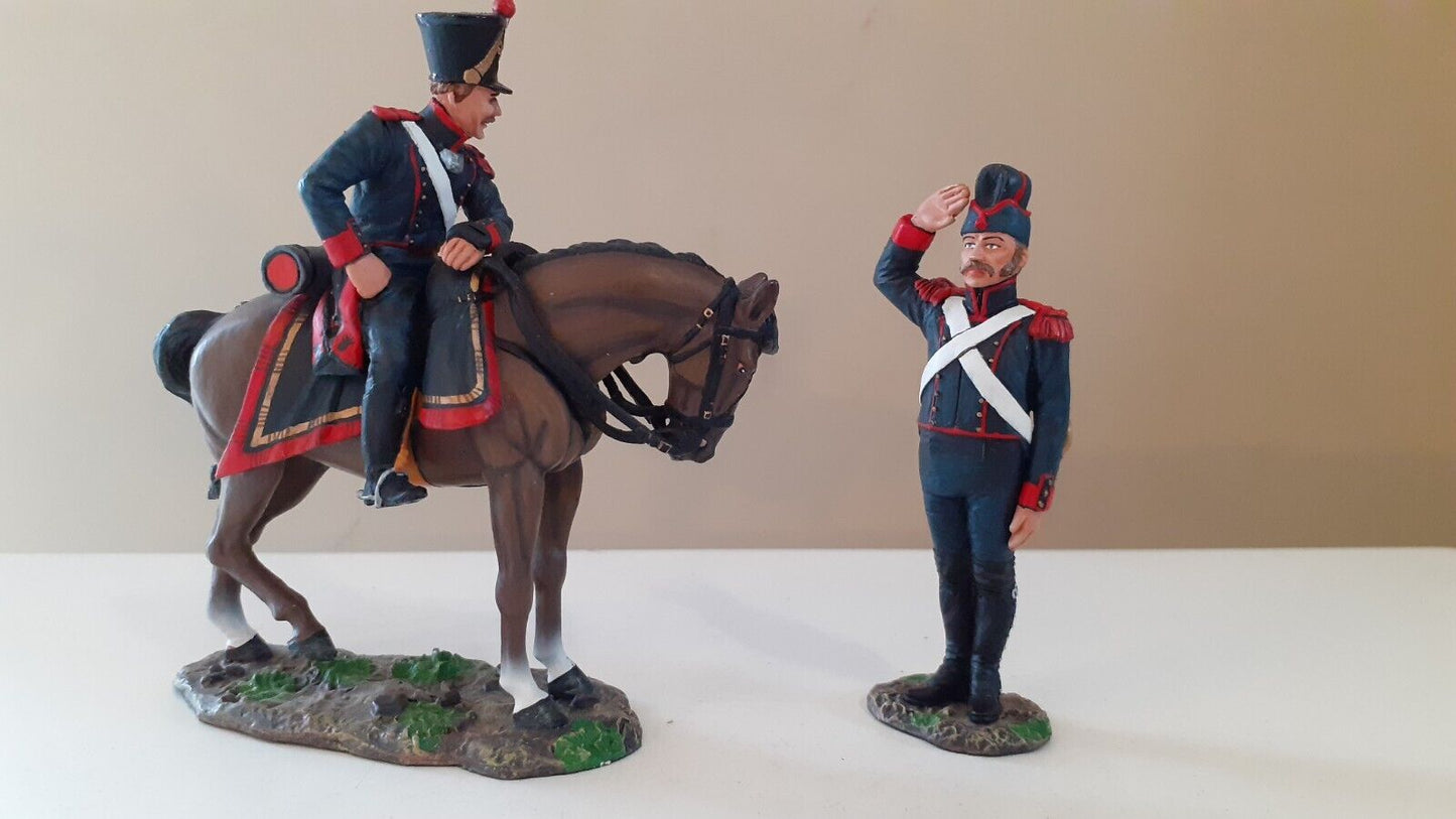King and country Waterloo french artillery command Napoleonic boxed 1:30 na196
