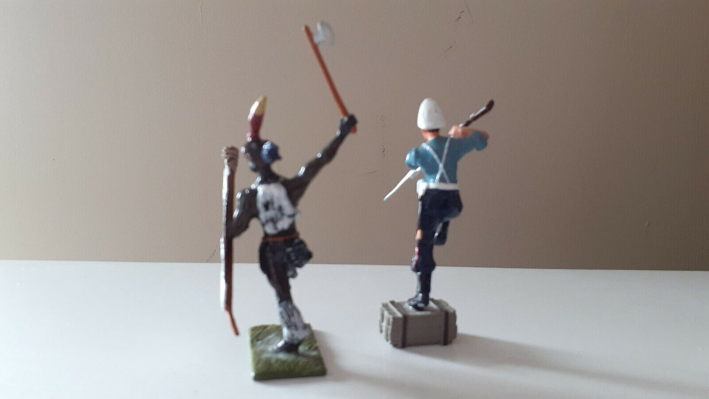 Little legion trophy miniatures zulus war Zulu hand to hand 1:32 metal