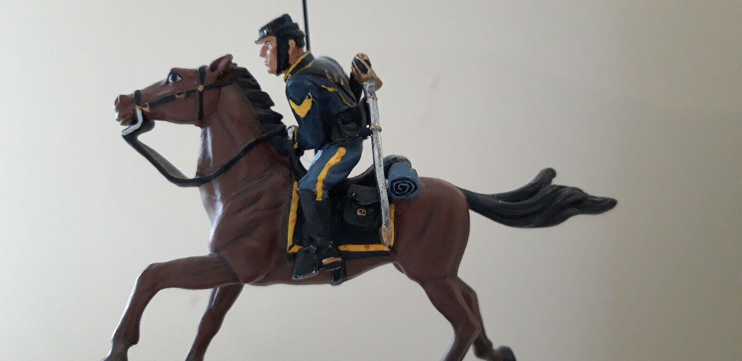 Britains 17371 acw union cavalry captain guidon boxed