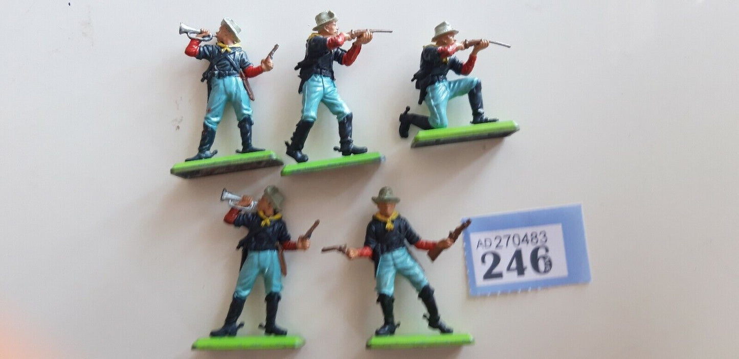 Britains deetail acw wild west 7th cavalry 1970s 1:32 246