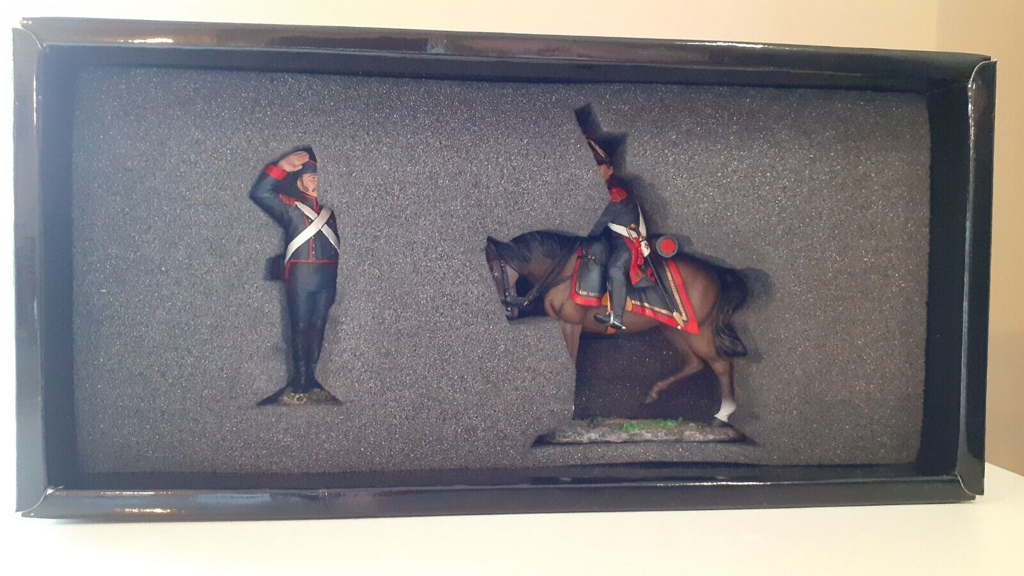 King and country Waterloo french artillery command Napoleonic boxed 1:30 na196