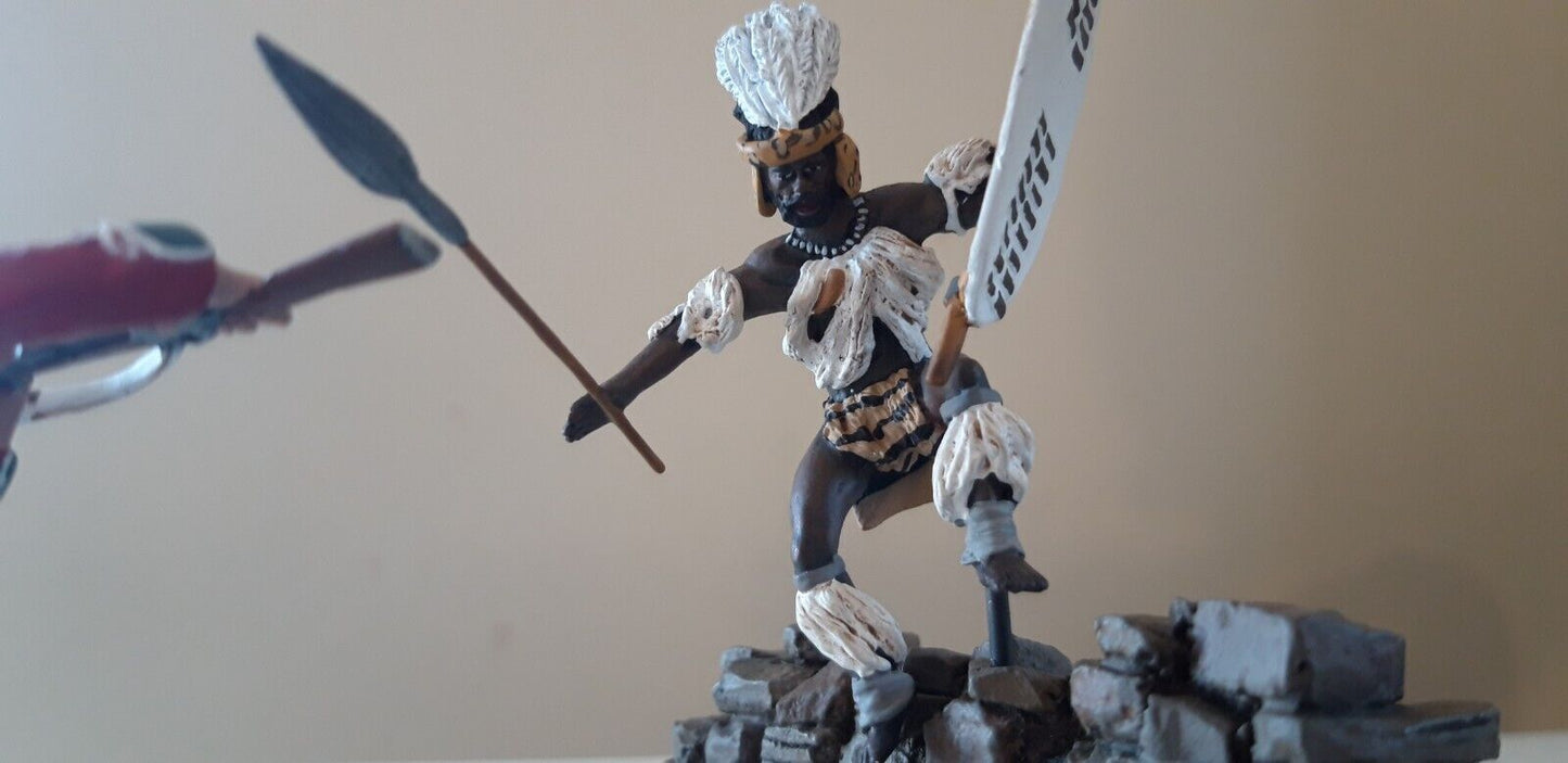 Britains 20115 Zulu wars 24th foot 1:32 metal fight for kraal limited boxed s3b
