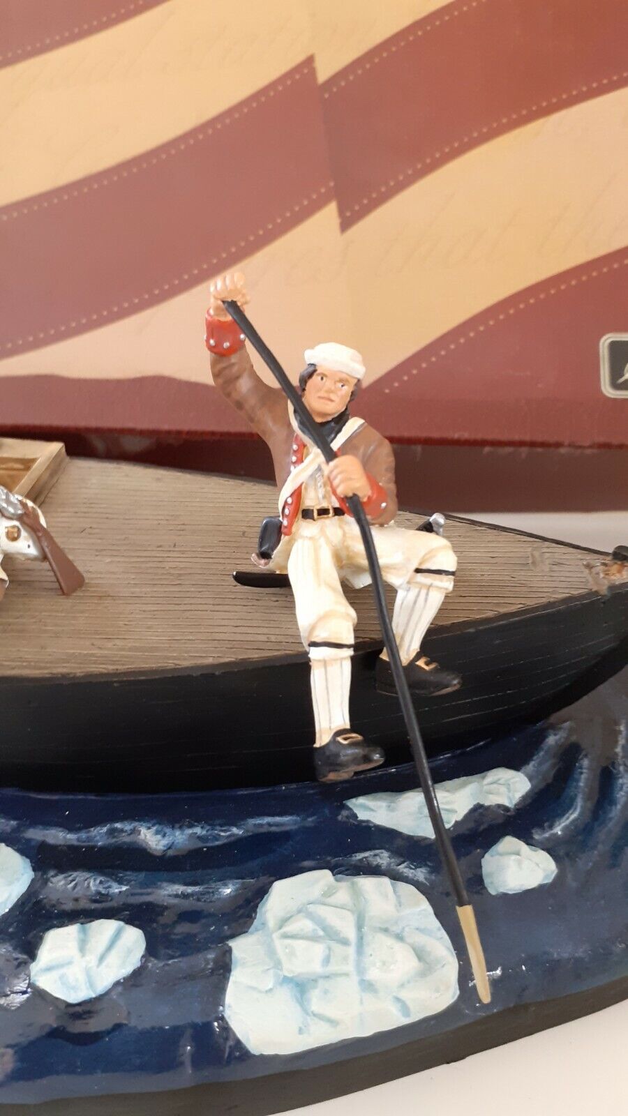 Britains 17229 awi Washington crossing Delaware long boat 1:32