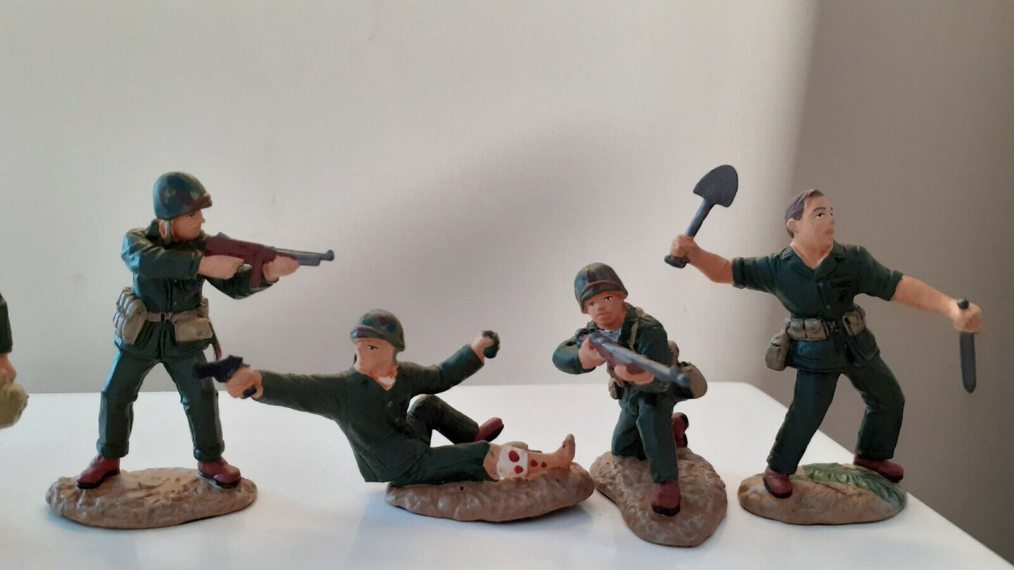 Tssd ww2 us infantry marines painted plastic bt
