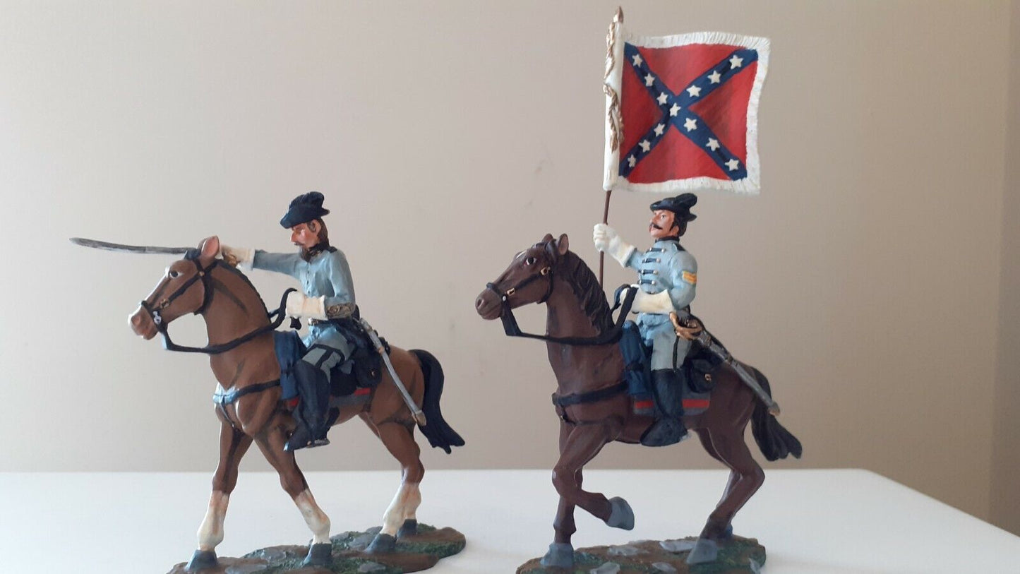 Britains 17372 acw confederate cavalry guidon boxed 1:32