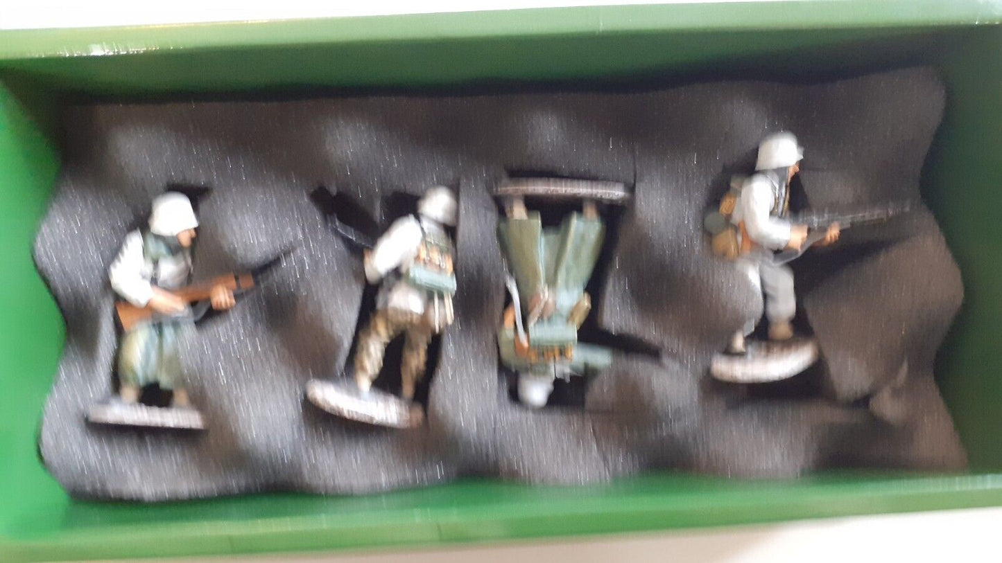 King and country ww2 german assault team boxed 1:30 ws012 ws12 rare winter wdb