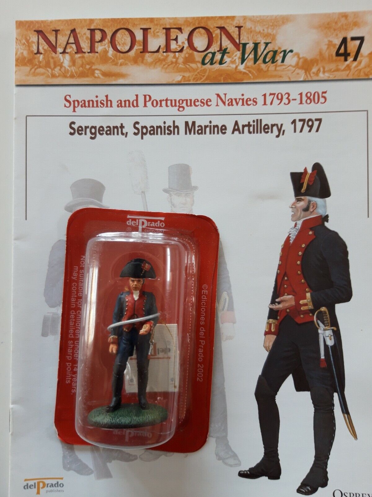 Del prado napoleon at war 47 waterloo 1:30 spanish marines mib book