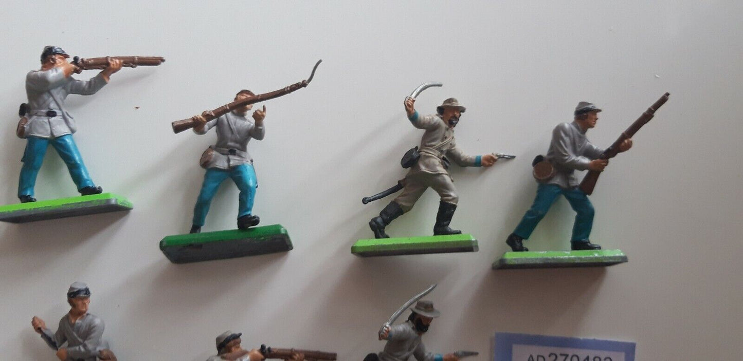 Britains deetail acw wild west confederates 1970s 1:32 b3