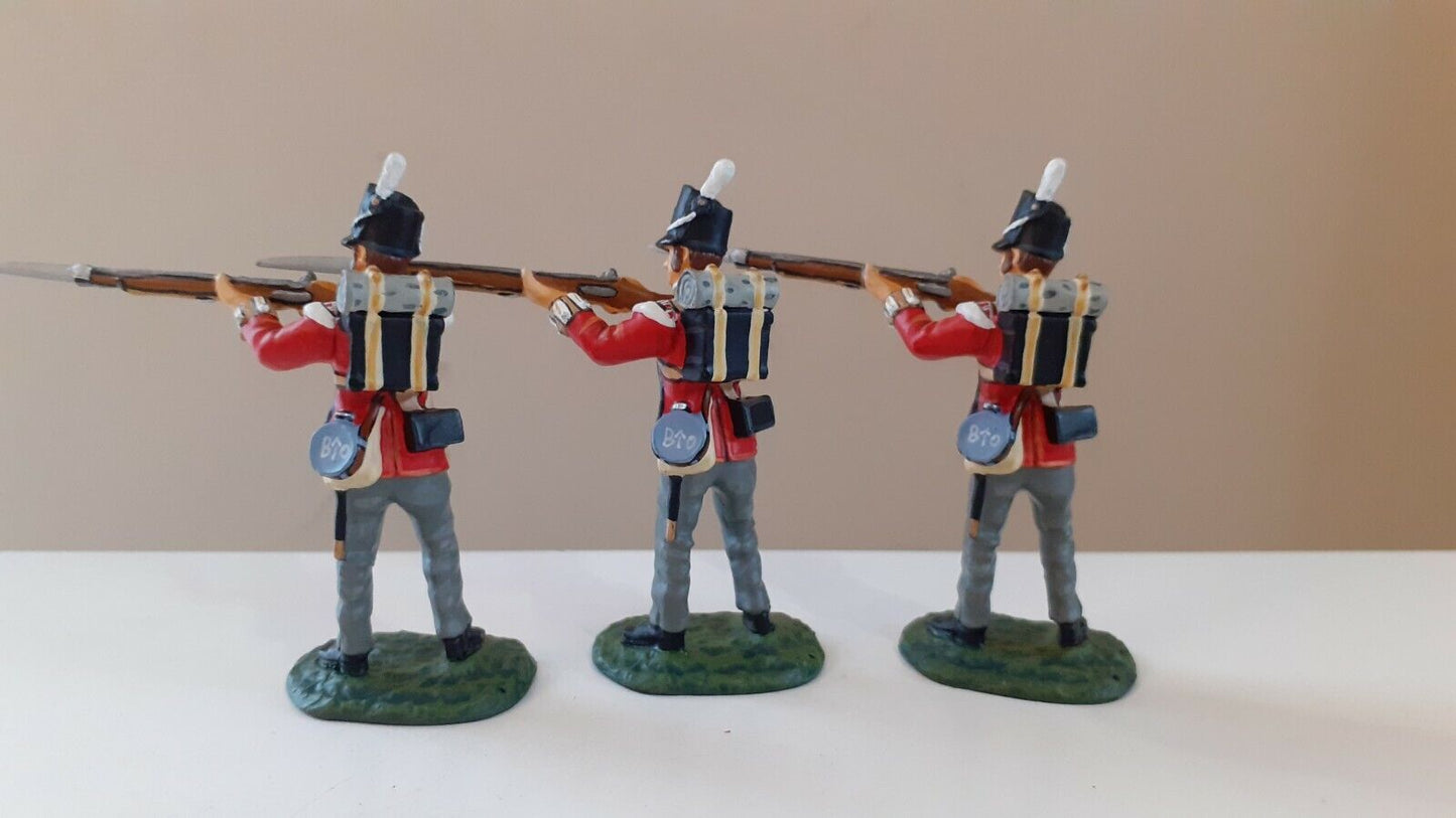 Frontline figures Napoleonic waterloo 3 figs british guards no box 1:32 wrdbX7