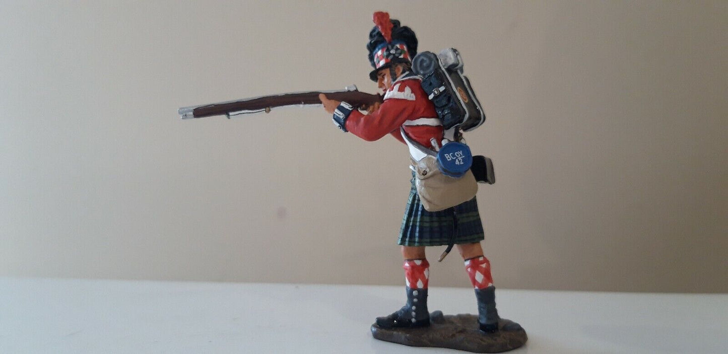 King and country Waterloo Napoleonic black watch 42nd Highlander box 1:30 na048
