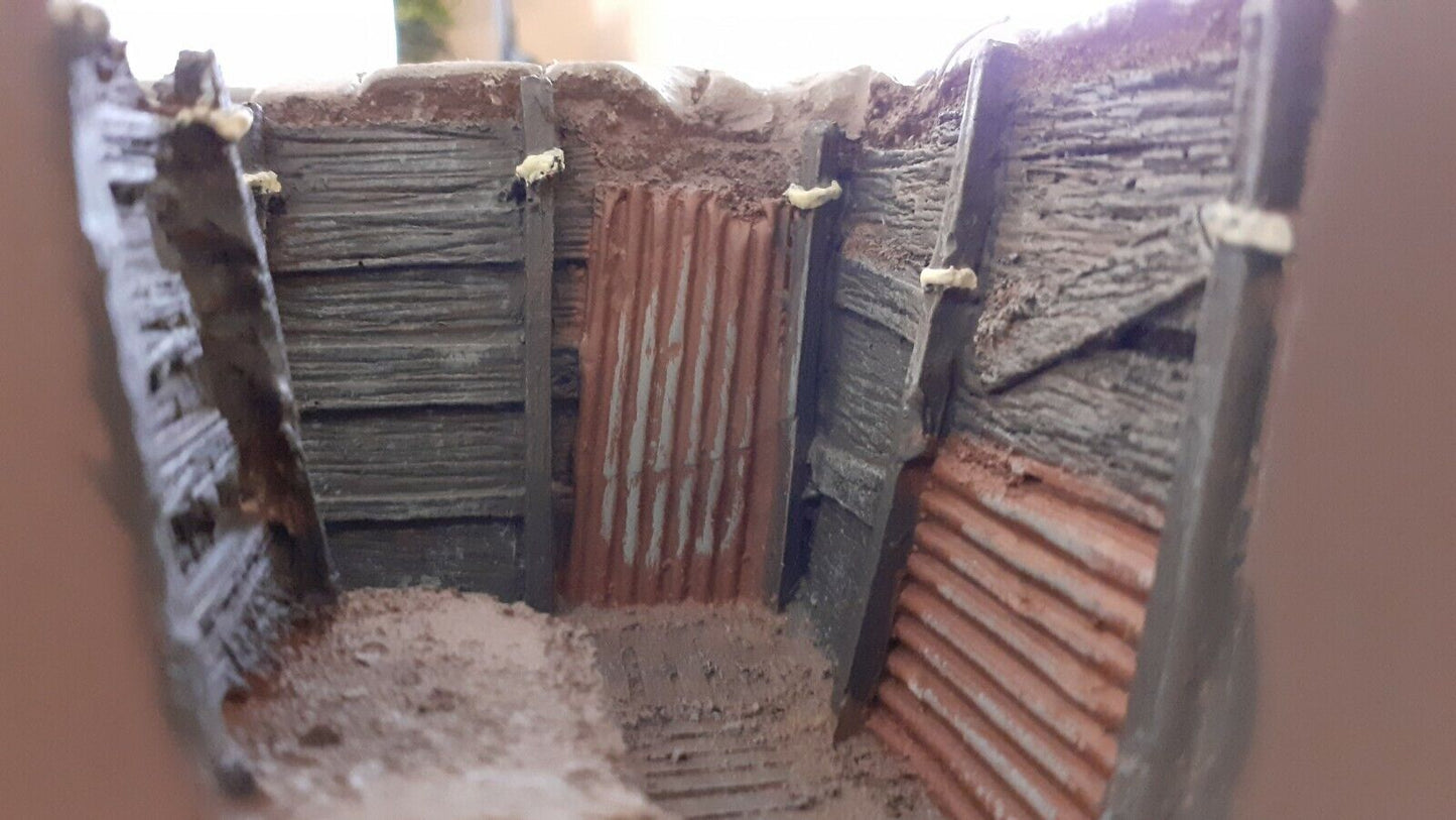 Britains 51014 ww1 trench system sniper pit resin boxed 1:32