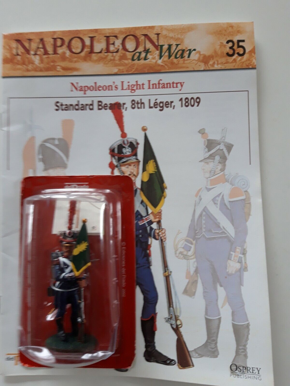Del prado napoleon at war 35 waterloo 1:30 French light infantry flag book