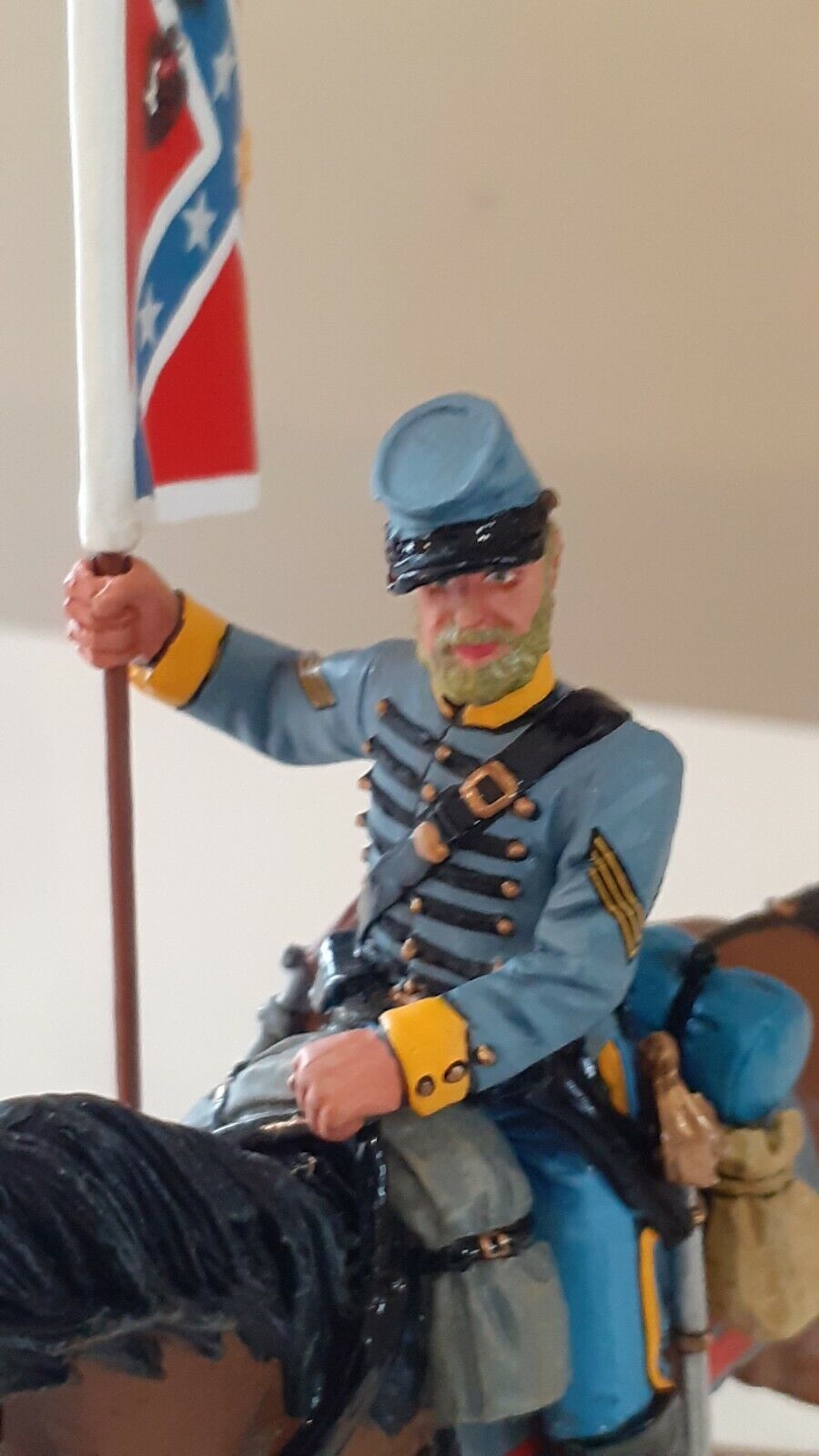 King and country 2007 acw confederate bearer boxed 1:30 cw04 s754