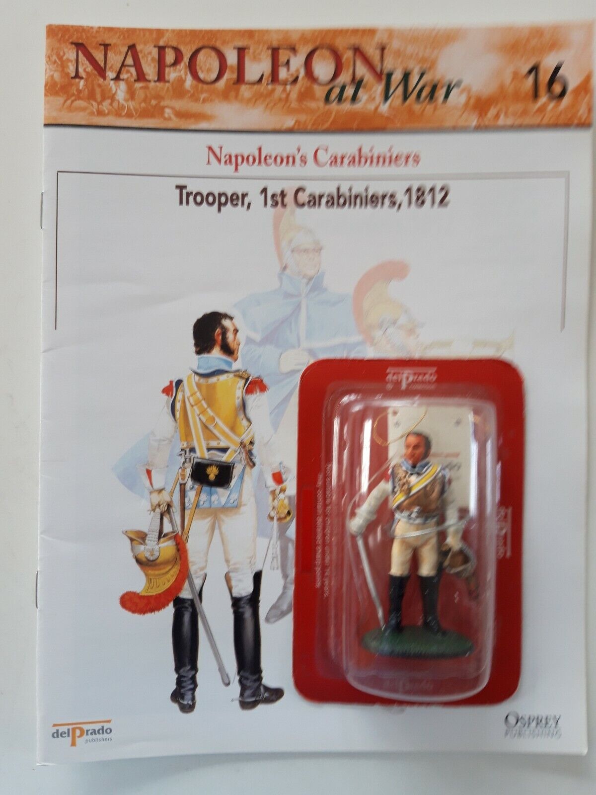 Del prado napoleon at war 16 waterloo 1:30 French carabiniers mib book