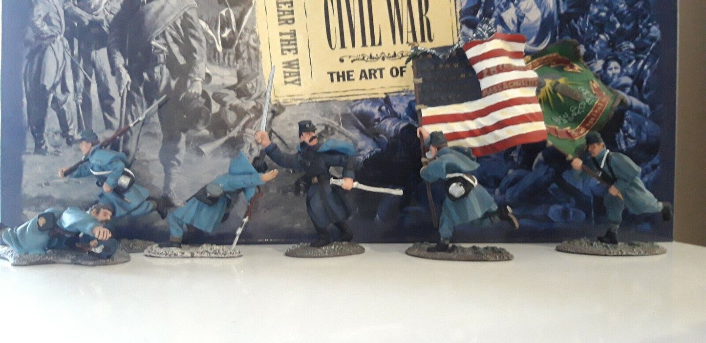 Britains 17017 acw union infantry clear the way irish brigade boxed 1:32