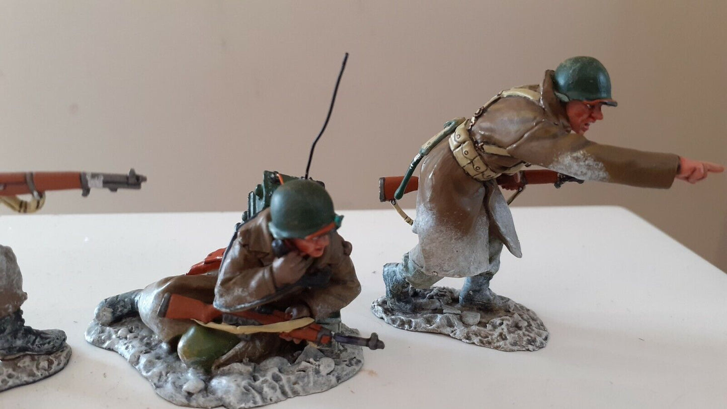 King and country Ww2 us army d-day bastogne bulge boxed bba01 1:30