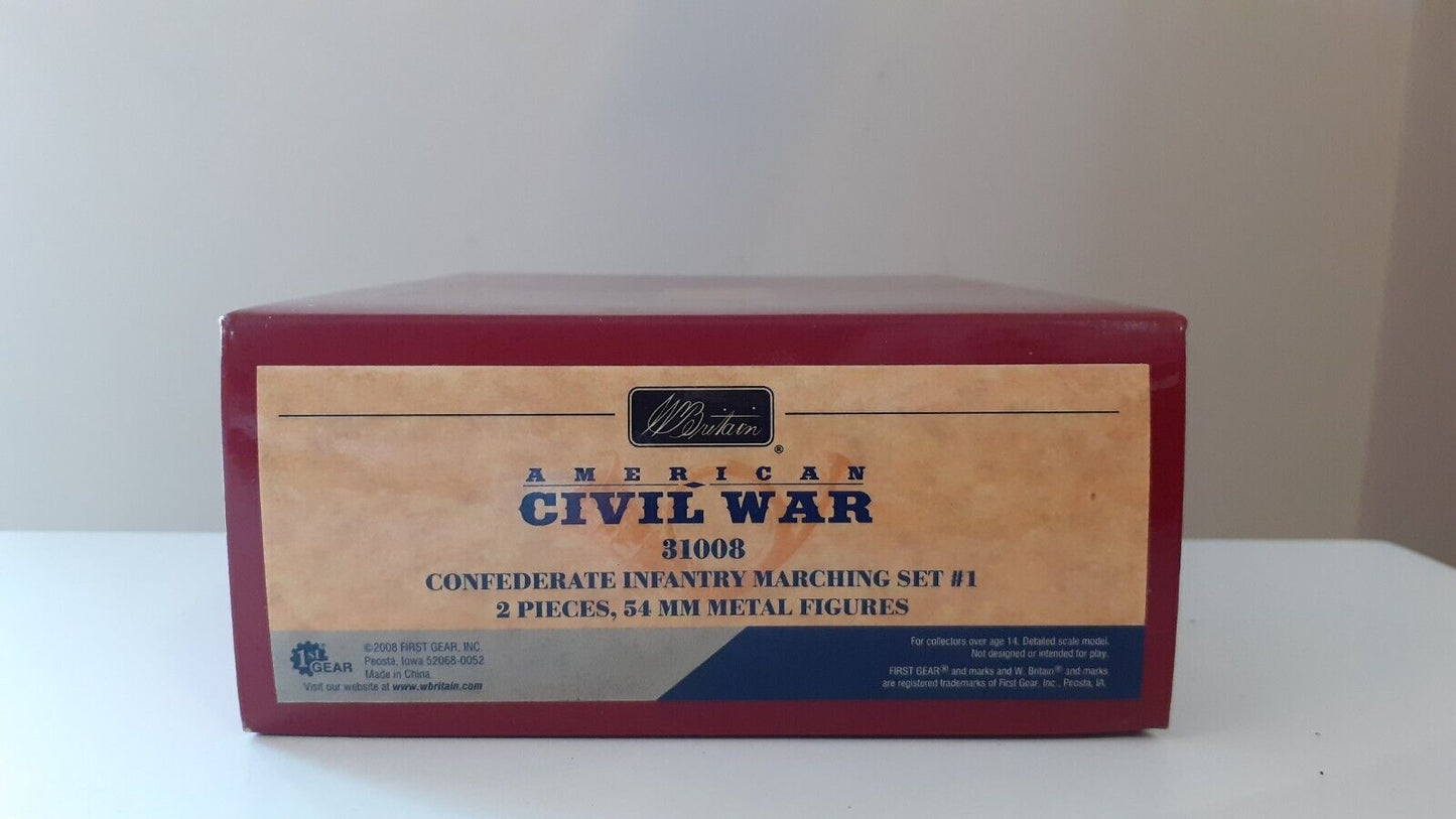 Britains 31008 acw confederate marching set 1:32 boxed