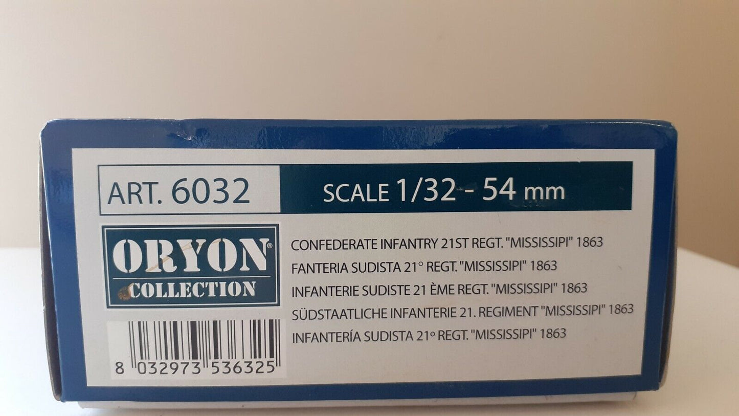 Oryon 1:35 art.6032 acw confederate infantry 21st Mississippi boxed