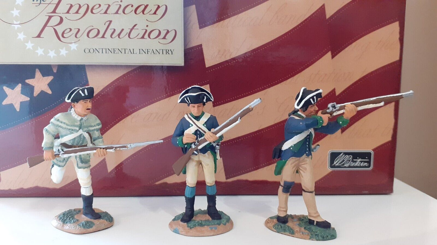 Britains 17280 continental infantry awi american revolution 1:32 boxed